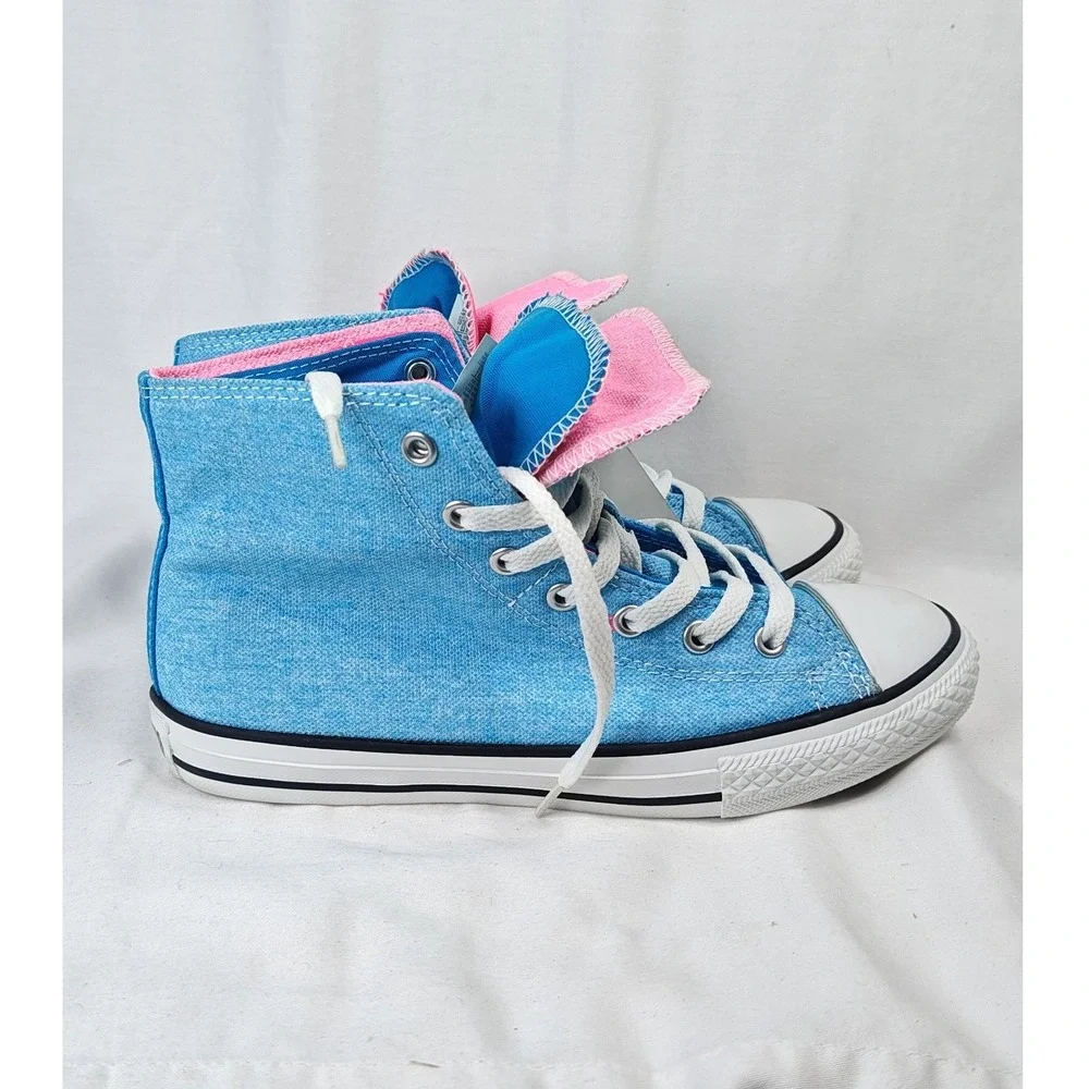 Converse All Star Sneakers Blue Pink Double Tongue 4 Junior EU 36 New Unisex